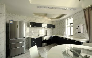 ◤香溢澜桥◢150㎡四居室现代风格厨房装修效果图