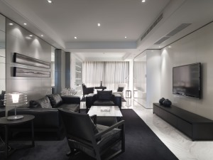 【宏佳华--Design】◤银河湾第一城◢90㎡二居室现代风格装修效果图