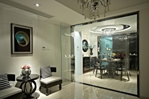◤紫缘公寓◢113㎡二居室欧式风格餐厅装修效果图
