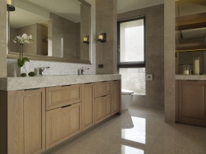 ◤莱蒙时代◢130㎡二居室现代简约风格客卫生间装修效果图