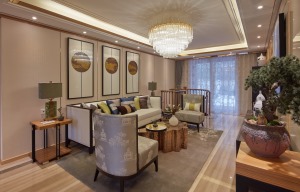 【宏佳华--Design】◤雅居乐星河湾◢150㎡三居室新中式风格装修效果图