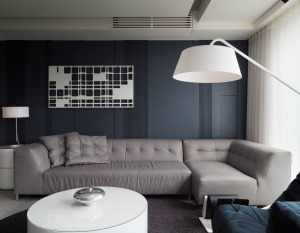 【宏佳华--Design】◤紫缘公寓◢113㎡二居室港式风格装修效果图