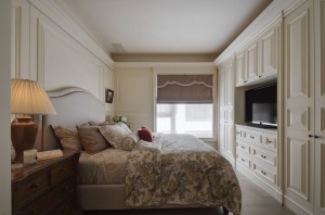◤金地格林郡◢136㎡二居室美式复古风格卧室装修效果图