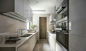 ◤阳光城市南和园◢140㎡三居室现代简约风格厨房装修效果图