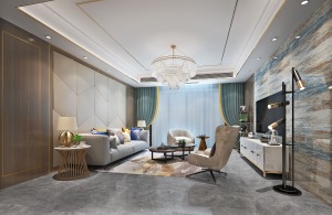 南京业之峰装饰-阅景龙江国际公寓现代风格150平复式装修设计效果图
