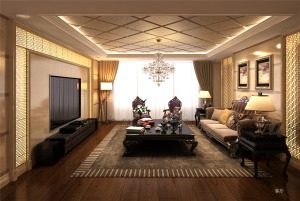 南京业之峰装饰-太湖锦园160平米欧式轻奢风格别墅装修设计效果图