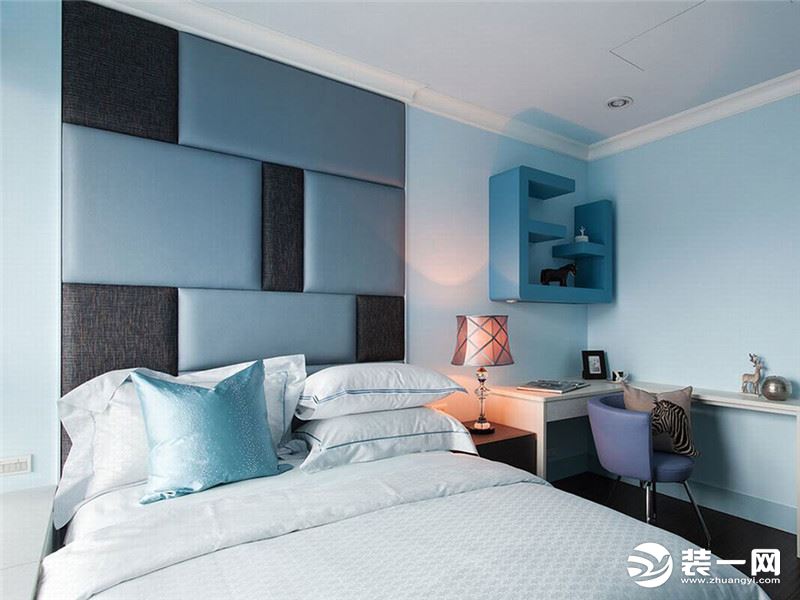 江山樾  120m2  三居室  现代风格  卧室装修效果图
