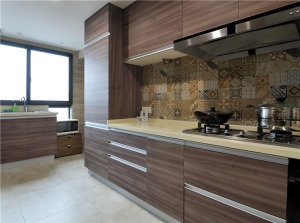 金科天元道  90m²  三居室现代北欧厨房装修效果图