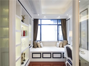 江山樾  120m2  三居室  新古典风格  卧室装修效果图