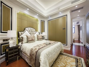 江山樾  120m²  三居室  新古典风格  卧室装修效果图