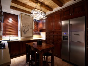 融创凡尔赛  150m2  四居室  美式风格  厨房装修效果图