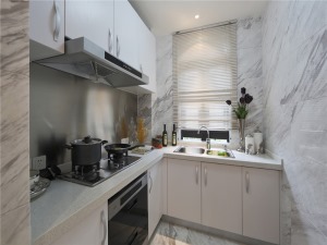 江山樾  120m²  三居室  新古典风格 厨房装修效果图