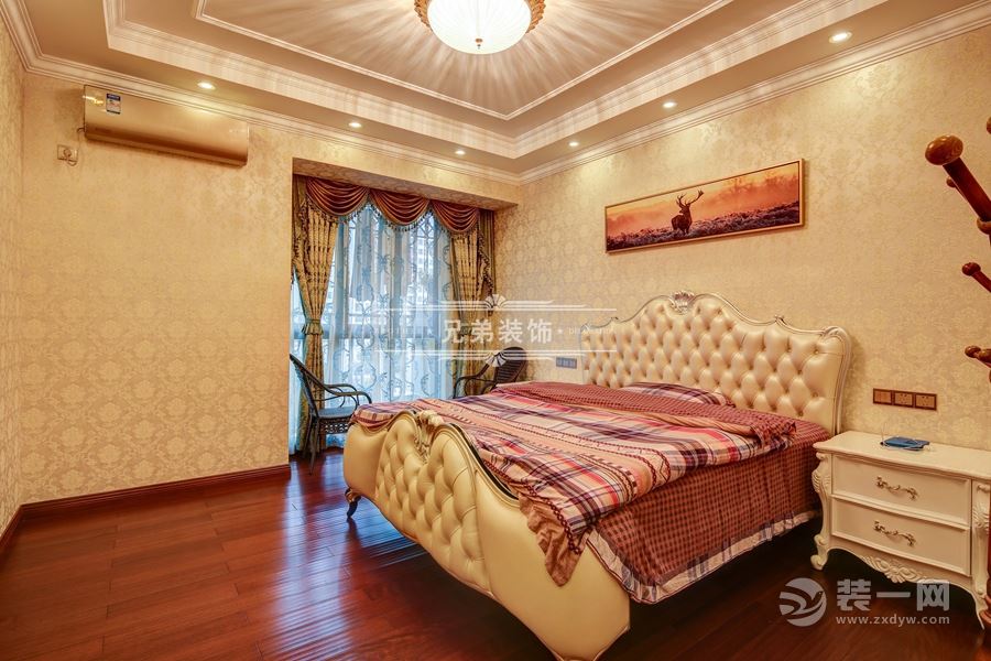 【兄弟装饰】泽科港城国际卧室装修设计案例 简欧风格