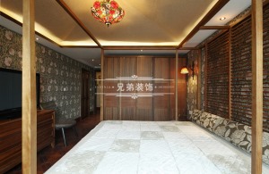 【兄弟装饰】雅居乐国际花园119平米卧室装修案例 东南亚风格