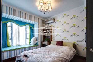 【兄弟装饰】雍江翠湖117平米卧室装修设计案例 现代风格