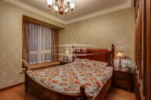 【兄弟装饰】江南小区140平米卧室装修案例 美式乡村风格