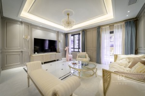重慶兄弟裝飾公司 陽光100阿爾勒別墅裝修設計案例 美式輕奢風格
