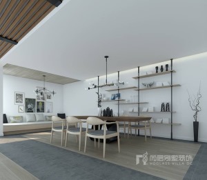 京基鹭府570㎡别墅现代简约装修效果图家庭室