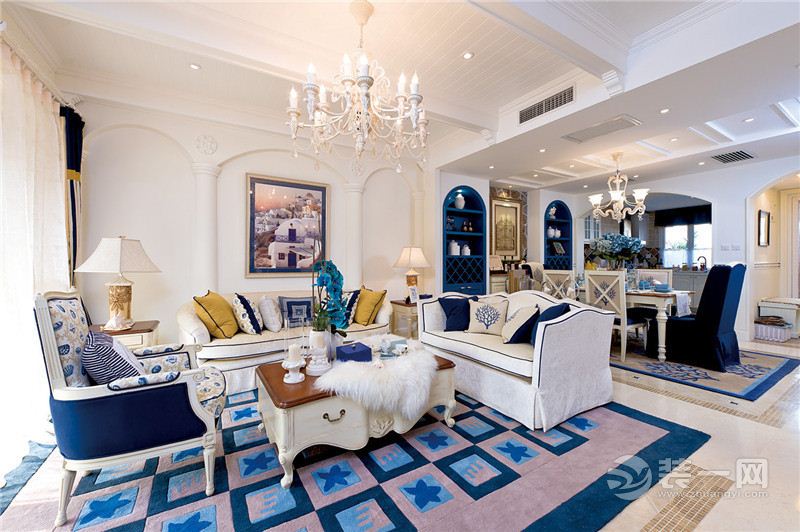 蔚蓝的客厅