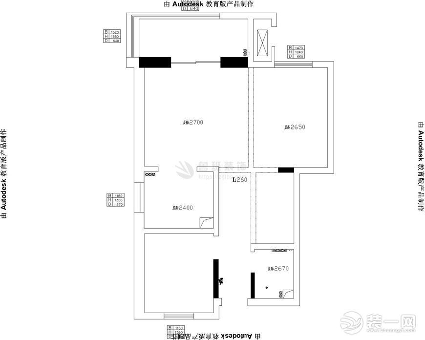 【魯班裝飾】桃園漫步復式170平米歐式風格裝修效果圖一樓