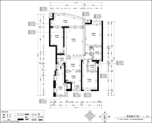 金泰假日花城133平米三居室北欧风格设计效果图尺寸图