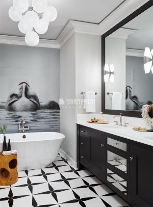 【领航装饰】徐州140平方户型现代风格三居室洗手间装修效果图