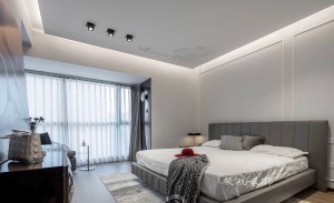【领航装饰】徐州220平方户型现代轻奢风格三室卧室装修效果图