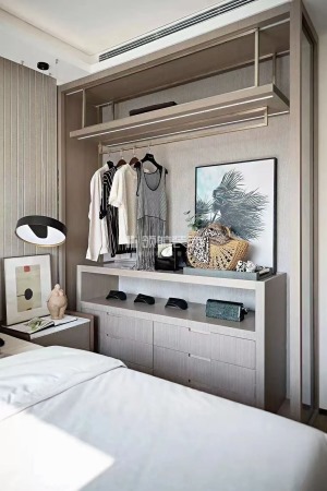 【领航装饰】徐州85平方户型现代风格两室卧室装修效果图
