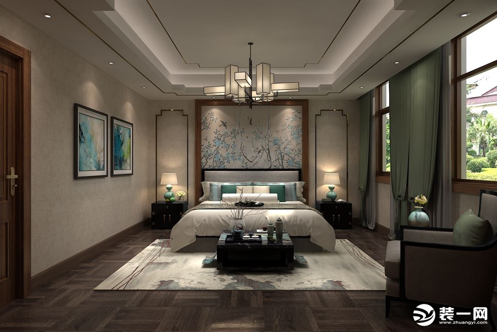 长沙速美超级家 达美溪湖湾180㎡ 平层 港式风格 造价24万 卧室