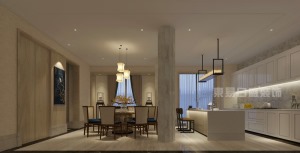 金澤園 540平米 造價65萬新中式別墅餐廳