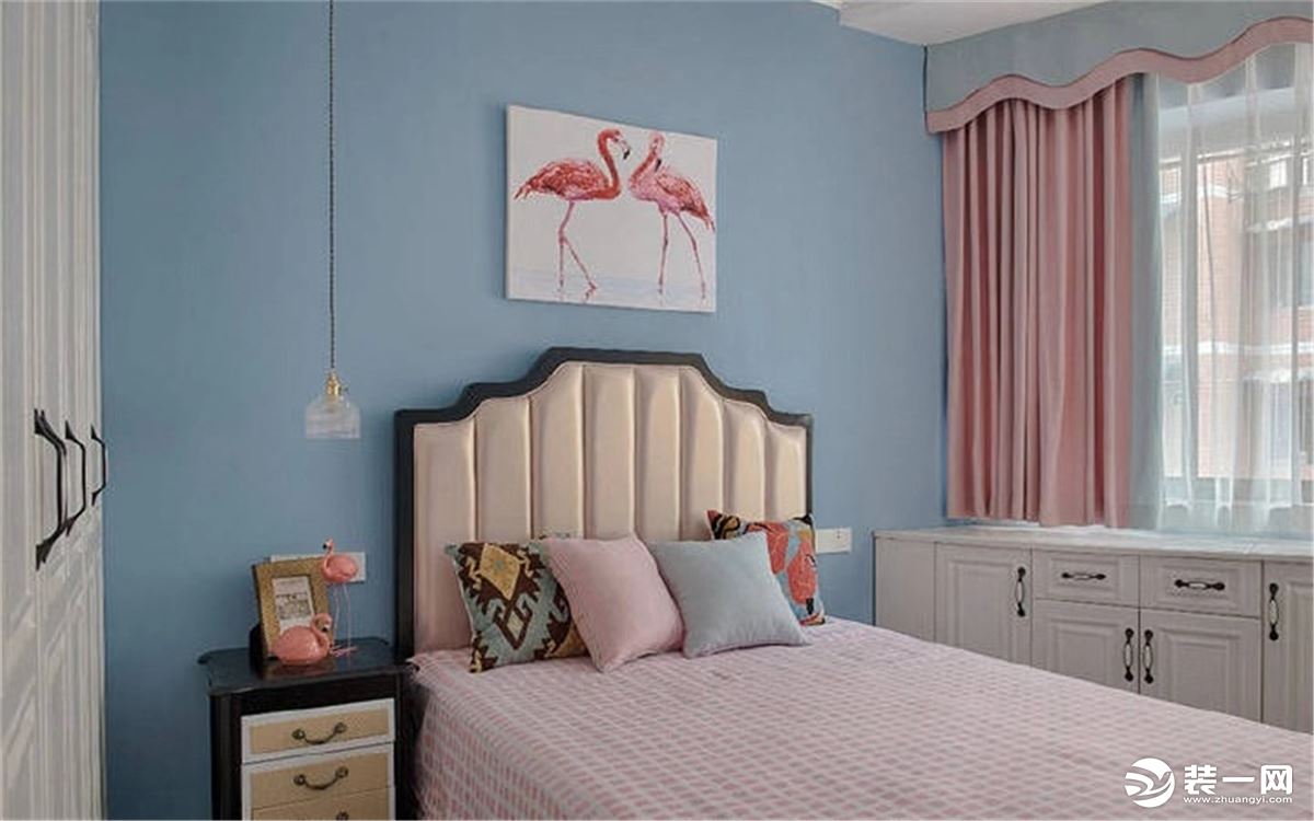 【佳天下装饰】-保利观塘-80-简约美式风格三居室设计，暖暖的温馨美家!