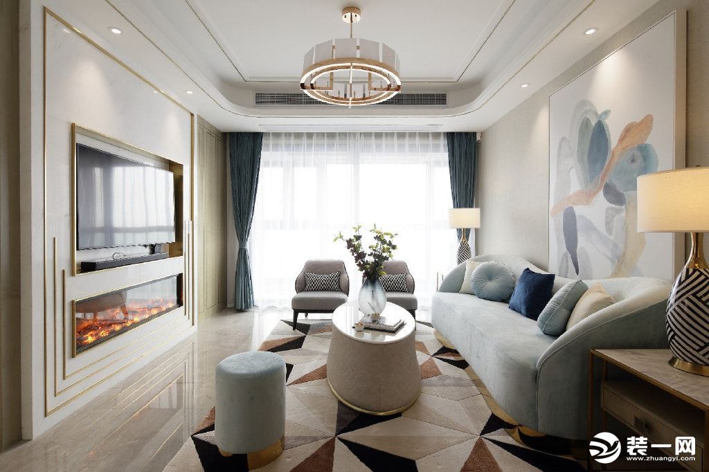 【佳天下装饰】-金科天元道-100平米-现代轻奢风格家居设计，简约休闲的室内氛围显得很高雅! ​​​