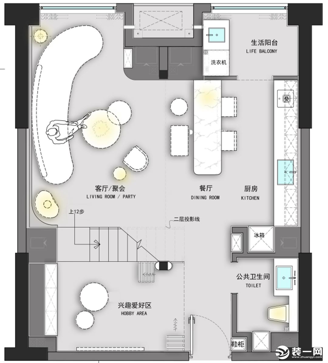 【重慶佳天下裝飾】海洋之星85平現(xiàn)代風(fēng)格裝修案例