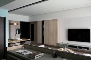 【佳天下装饰】大川滨水城125平现代简约三室，清新的色调，简洁舒适