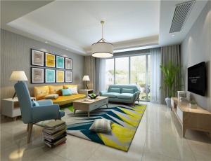 郑州绿城百合130平三居室现代简约风格装修