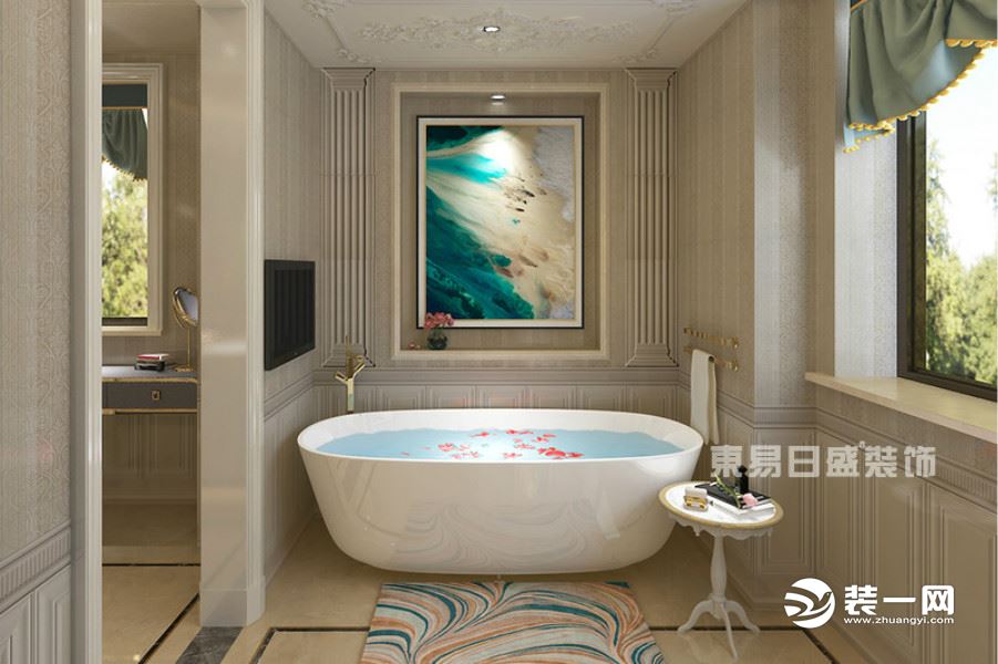 格拉斯745平米新古典风格装修效果图卫生间浴缸