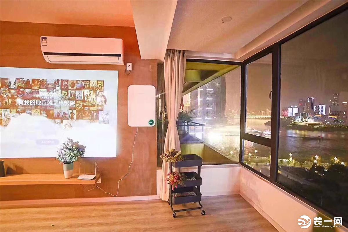 【重庆西港装饰】阳光100 90平 二居室 混搭 客厅装修实景图