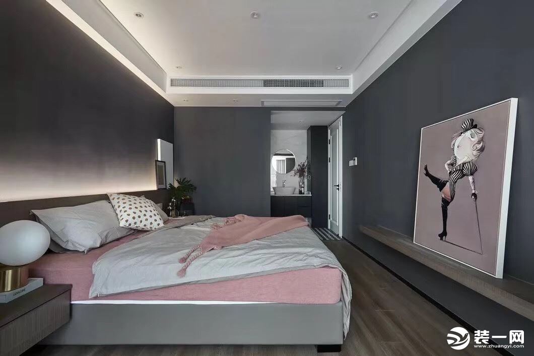 【重庆西港装饰】绿地保税中心 79平 二居室 北欧 卧室装修效果图