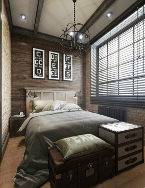 105平米现代loft卧室装修效果图