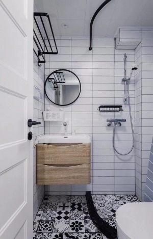 鲁能泰山7号  77平 两居室 现代风格 浴室装修效果图