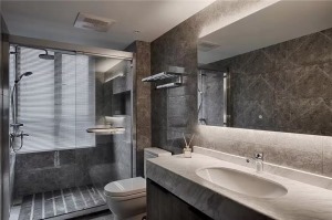 【重庆西港装饰】 哈罗国际 现代轻奢  140平 三居室 浴室