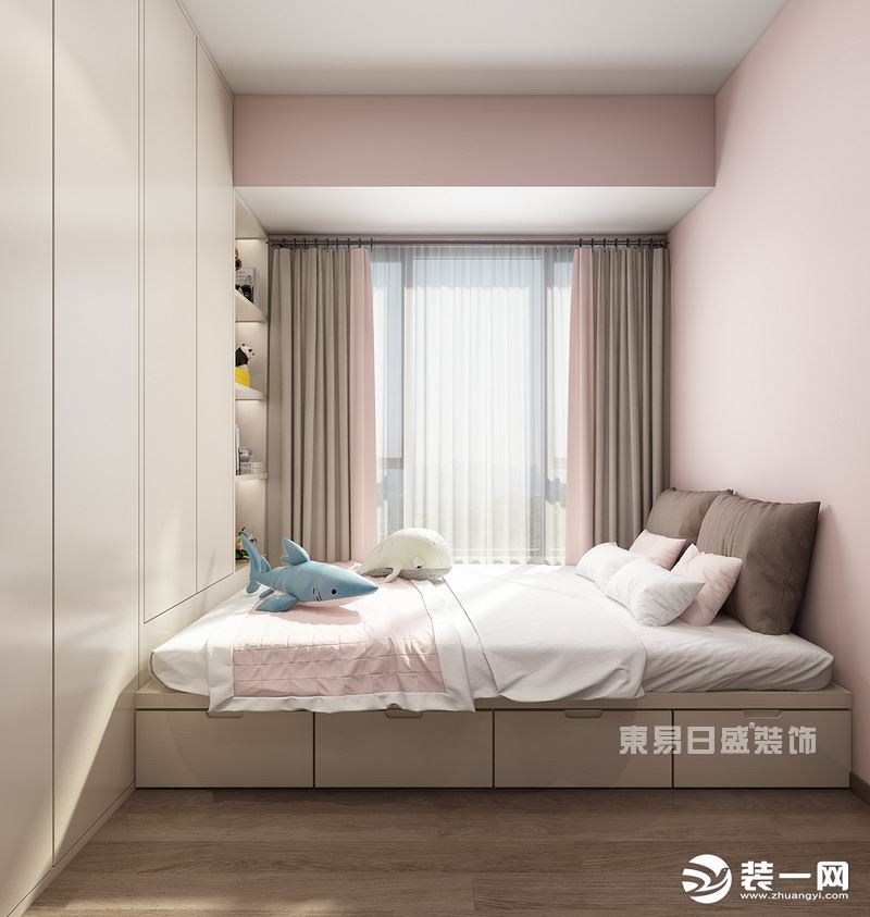 保利碧桂园天汇173㎡四居室现代轻奢卧室装修效果图