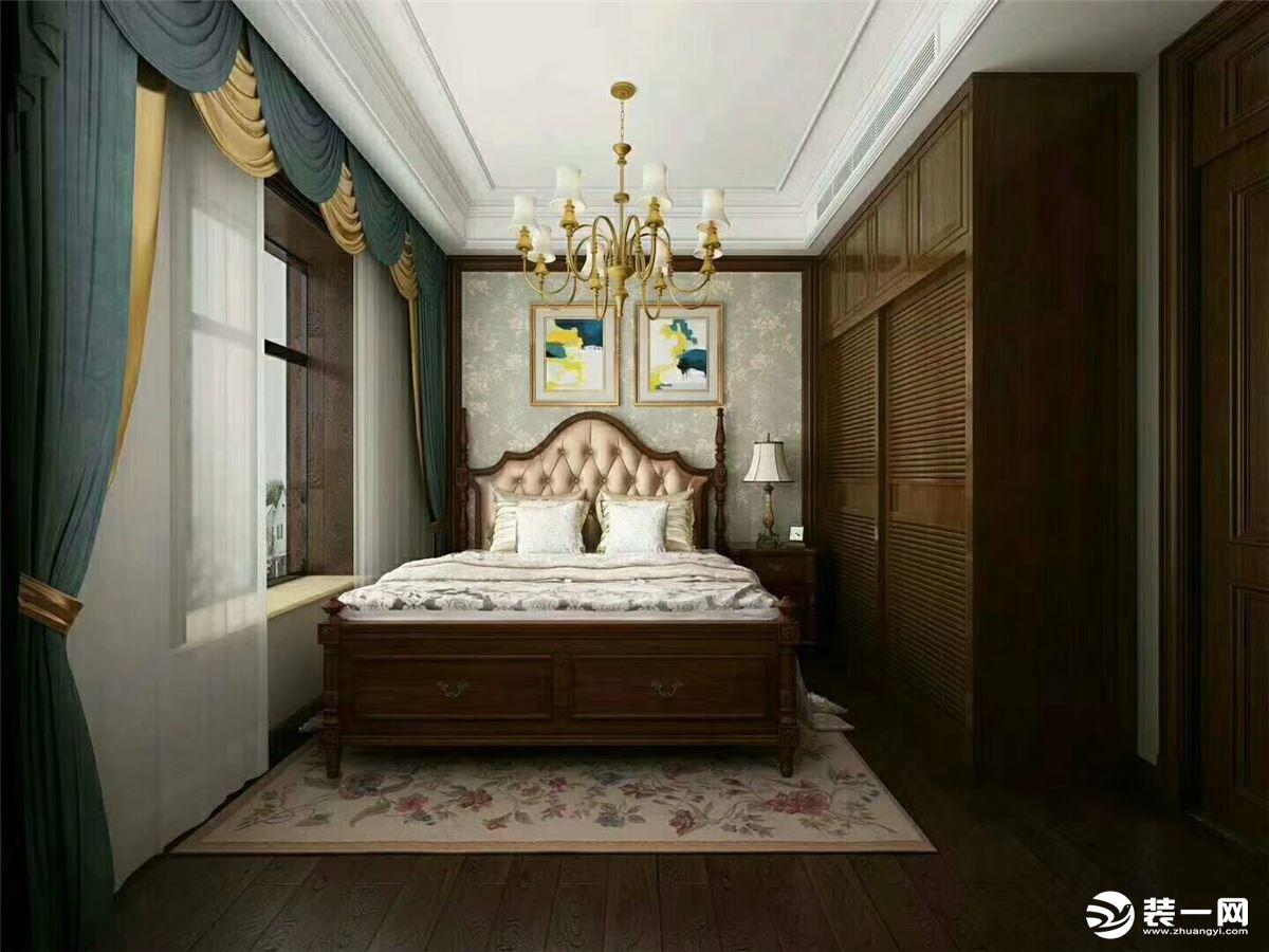 次卧的设计可给各位作为设计参考，主要对上面的主卧进行描述。