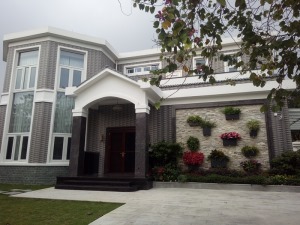 海逸豪庭别墅420m² 新中式风格（入户门口）