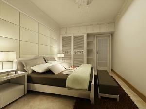 现代风格两居室卧室装修设计