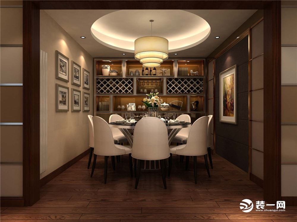 易购空间178㎡四居室新古典风格装修效果图餐厅