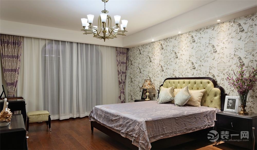 西安天朗五珑复式现代简约卧室效果图