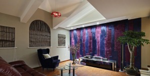 西安天朗五珑复式现代简约二楼客厅效果图
