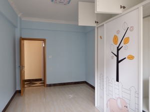 中地110平三室简约风格装修效果图小孩房