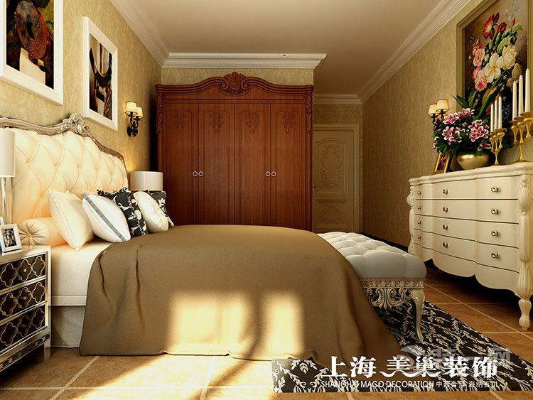 6郑州永恒理想世界158平四居室美式风格